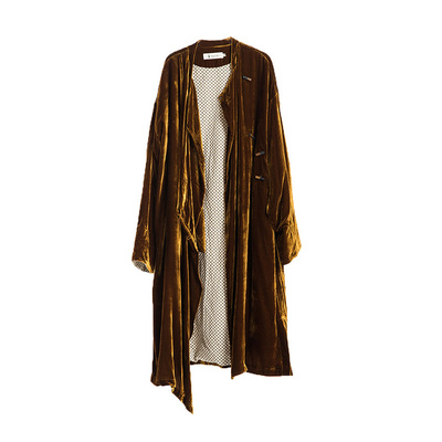 城市山民UrbanTribe女式丝绒双襟中式宽松外套CF69255