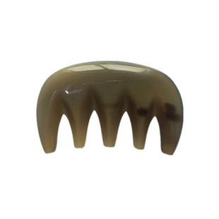 天然白水牛角按摩梳子 头部经络梳 免费刻字送长辈礼物