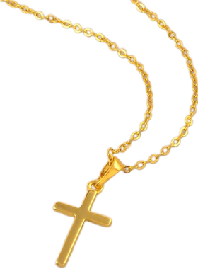 十字架迷你小吊坠送链子