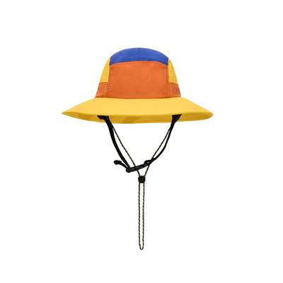 儿童夏季拼色速干防晒渔夫帽