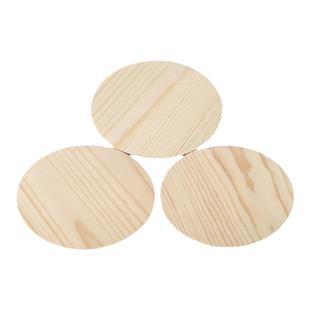 圆木片松木实木圆形木板diy制作模型材料订做桌面凳面杯垫烫画板