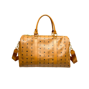 香港正品代购新款真皮旅行包女士运动健身包轻便行李袋牛皮手提包