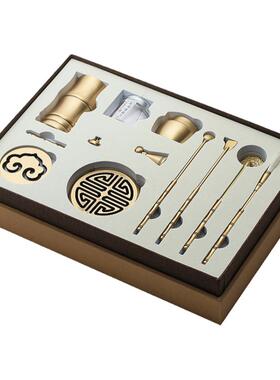 纯铜香道用具制香工具件套