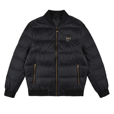 雷迪波尔全身提花棒球领羽绒服男