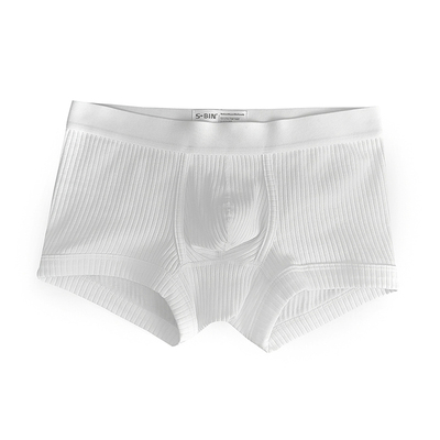 男士平角内裤螺纹棉舒适透气包邮