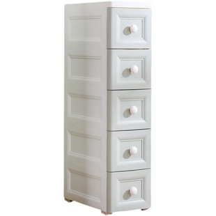 20/25/37cm夹缝收纳柜子浴室卫生间抽屉式厨房窄缝隙置物架塑料箱