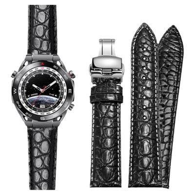 圣琴华为非凡大师GT鳄鱼皮手表带