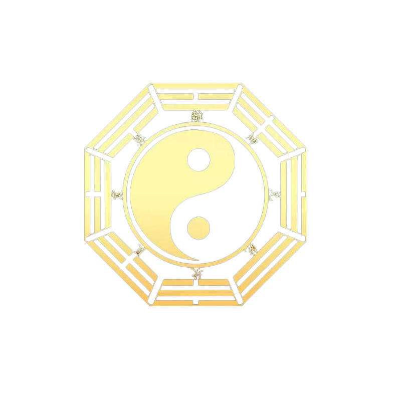 门对门化解室外有尖角门帘隔断屋角八卦镜天官赐福五帝钱吉祥挂件