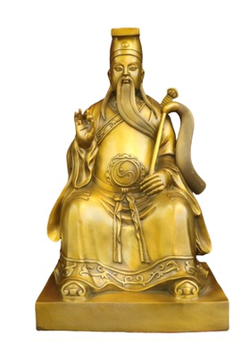 纯黄铜吕洞宾摆件全真纯阳子吕祖