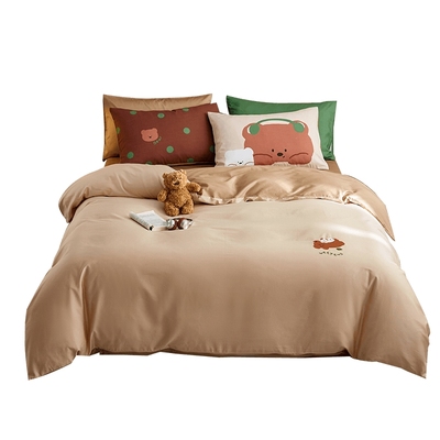 多喜爱60支2025年新款四件套全棉纯棉床单被套学生宿舍卡通三件套