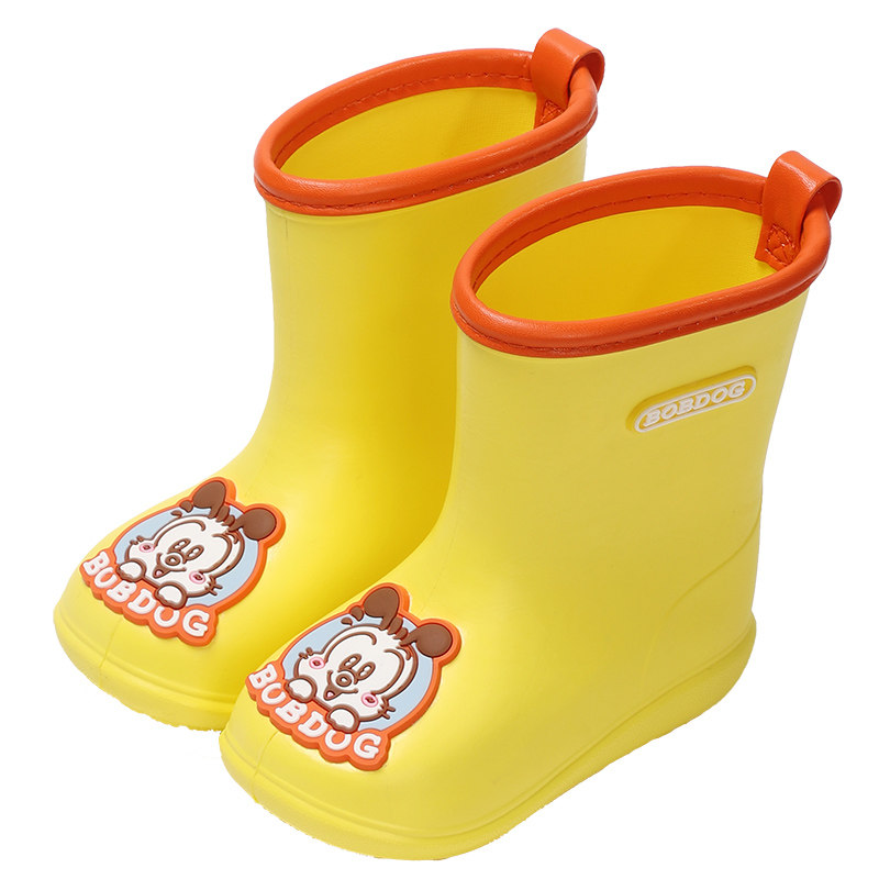 幼儿园男童雨鞋巴布豆卡通中筒