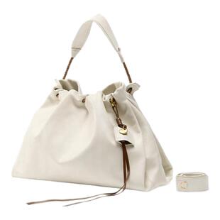 情人节礼物文淇同款云朵抽绳束口头层牛皮托特包大容量垃圾流浪包