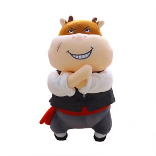 翠花猪山楂妹二宝毛绒玩具民族风牛公仔情侣搞怪娃娃礼品丑萌玩偶