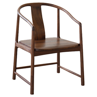 新中式实木主人椅高端茶室舒适靠背主人椅喝茶泡茶茶桌专用茶椅子