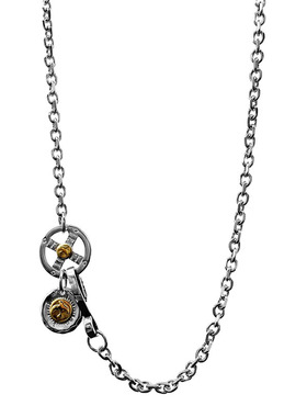 飞盘鹰勾高桥项链钛钢日本原宿风