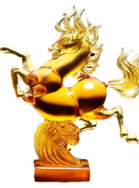 开业送礼马摆件小精致办公室招财