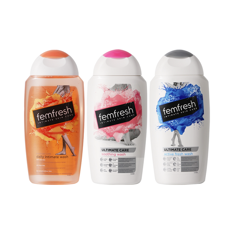 Femfresh芳芯私处洗护液女私密护理男清洗外阴去淡化异味正品2瓶