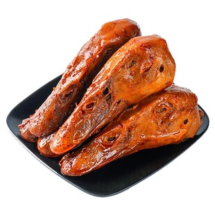 香辣卤味麻辣鸭头鸭脑壳整个鸭头熟食小吃办公休闲零食开袋即食