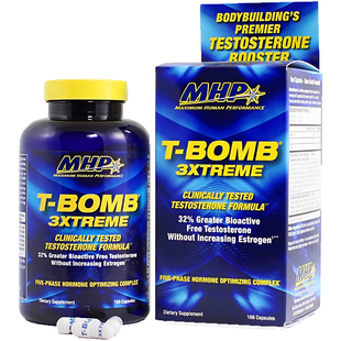 美国MHP T-Bomb黑蓝牛促睾酮素蜕皮土克甾酮胶囊雄激素健增肌肉