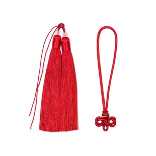 文昌结双流苏穗子礼品礼盒diy手工编织饰品配件灯笼服饰压襟吊穗