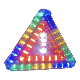12v24v货车三角形led爆闪灯七彩灯后雾灯 挂车防追尾三角形爆闪灯