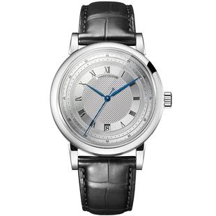 维杰豪兹原创逸品手表男机械表全自动瑞士机芯蓝钢针超薄日历男表