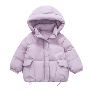 女童冬季羽绒服加厚中长款2025新款宝宝可爱冬装外套儿童棉衣保暖