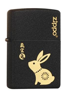 zippo打火机黑裂漆十二生肖系列