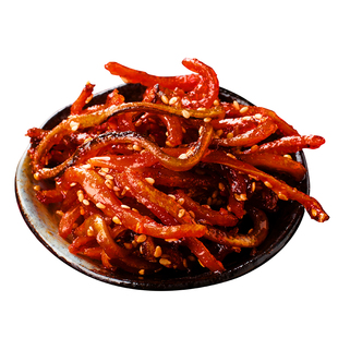 山东特产蜜汁香辣鳗鱼丝500g 罐装即食小零食 麻辣鳗鱼条鱼干