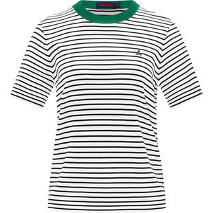 Navigare意大利小帆船圆领条纹T恤女2026夏季新款短袖体恤海魂衫