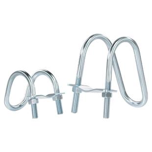 镀锌十字管卡扣件钢管连接件抱箍U型螺栓脚手架固定卡箍双U型螺丝