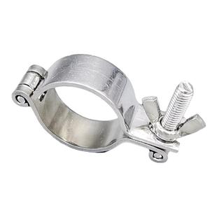 304不锈钢水管单边无尾快拆管卡平板固定管支架管子夹具抱箍圈器