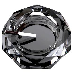 创意玻璃烟灰缸轻奢大号家用客厅轻奢高级感办公室KTV酒店用烟缸