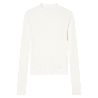 Goodland美地女装柔软佰搭半高领修身羊毛针织衫内搭打底上衣