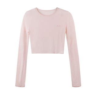 【何超莲同款】龙脸DRAGONFACE透肤套头圆领薄款长袖羊毛针织衫