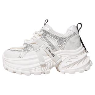 高蒂厚底老爹鞋女网面透气增高运动休闲鞋2026新款夏季百搭女鞋