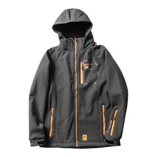 北欧挪威高端户外秋冬防风防水科考远征探险加绒保暖外套软壳衣男