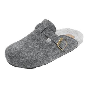 达芙妮厚底勃肯鞋女款2025新款秋冬加绒毛毛女鞋一脚蹬包头棉拖鞋