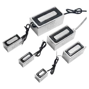 伊莱科长方形电磁铁吸盘式工业强力通电吸铁线圈小微型直流12/24V