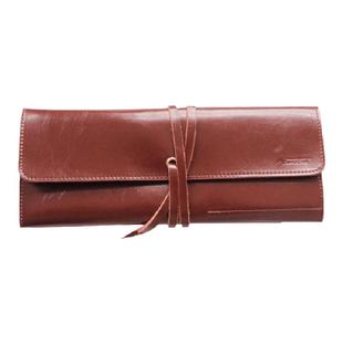 马蒂尼复古高档牛皮笔袋红胖子水彩笔收纳袋油画笔黑天鹅水粉笔丙烯收纳包调色彩颜料上色画笔笔刷美术生专用