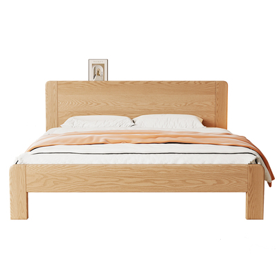 现代简约白蜡木实木床