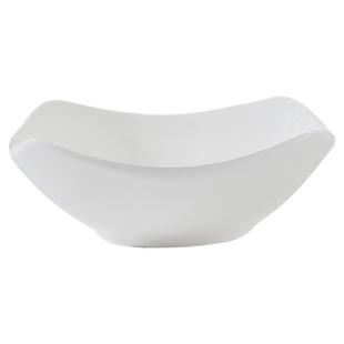 14.8元4个纯白8英寸四角碗家用高颜值陶瓷菜碗沙拉碗深汤盘可微波