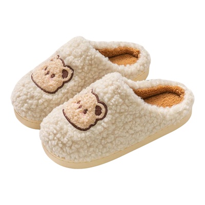 2025新款棉拖鞋冬女款可爱室内家居防滑情侣家用毛绒加厚保暖男士