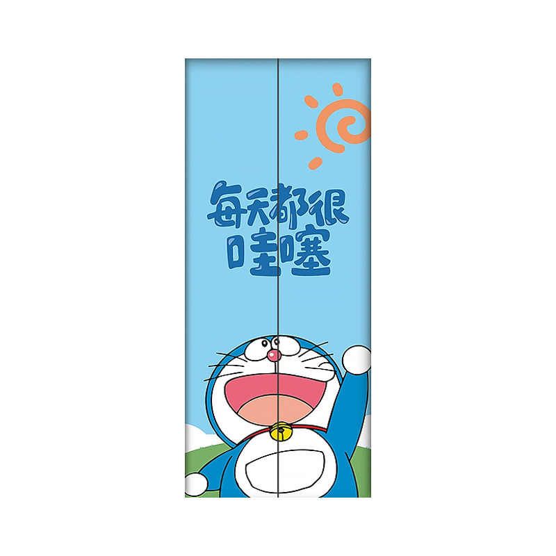哆啦A梦可移入户电梯卡通门贴纸