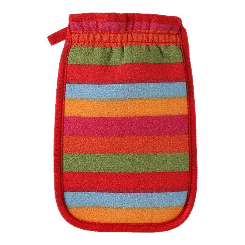 韩式彩虹条不伤肤搓澡巾