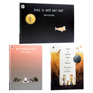 凯迪克奖和格林纳威奖获得者 Jon Klassen 3册合售 英文原版绘本 This is Not My Hat 这不是我的帽子 We Found a Hat 乔恩克拉森