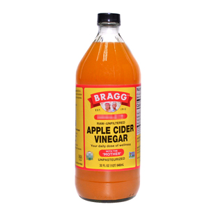 美国进口Bragg apple cider vinegar纯苹果醋水果醋饮料无糖946ml