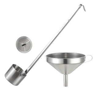 加厚304不锈钢酒提子漏斗打酒器酒吊子油提酒勺子家用食品级灌装