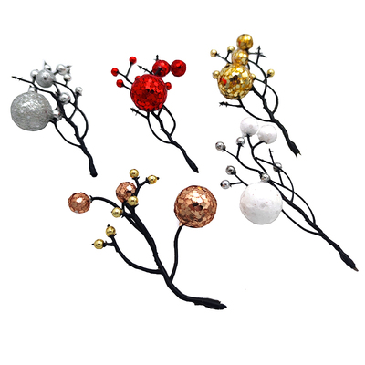 雪花松果小老人拐杖圣诞节装饰品