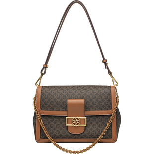 金利来女包2026新款时尚百搭单肩包高级感通勤包老花斜挎包潮